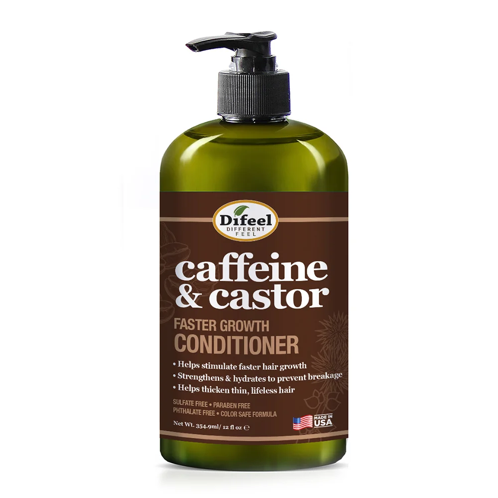 Difeel Caffeine & Castor Acondicionador Anticaída - Pro Crecimiento 355ml