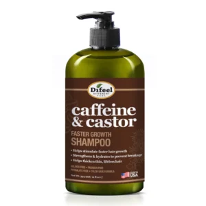 Difeel Caffeine & Castor Shampoo Anticaída - Pro Crecimiento 355ml