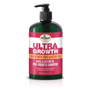 Difeel Ultra Growth Basil & Castor Shampoo Anticaída - Pro Crecimiento 355ml