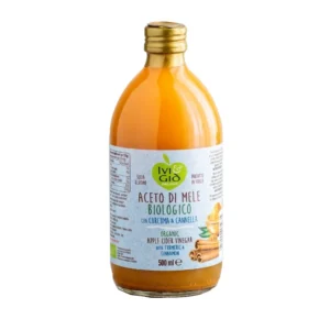 Vinagre de Manzana con Canela y Cúrcuma Orgánico