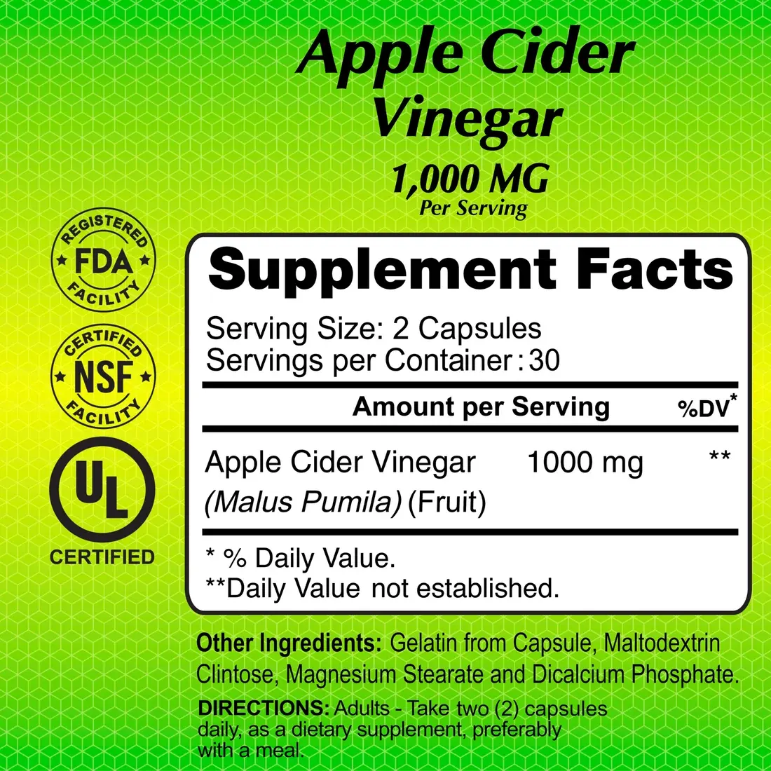 Vinagre de Manzana 1000 mg en cápsulas - Imagen 3