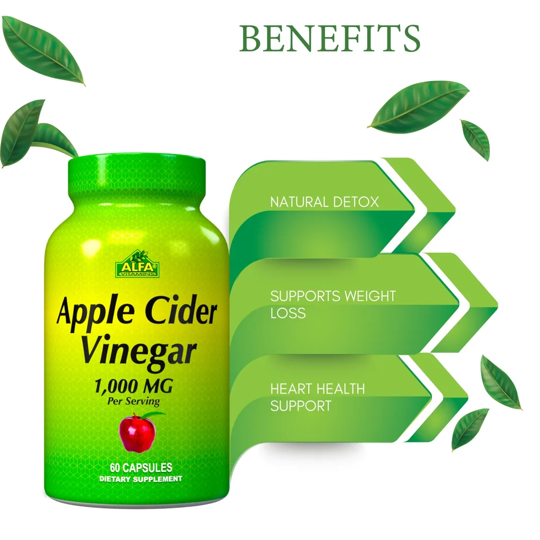 Vinagre de Manzana 1000 mg en cápsulas - Imagen 2